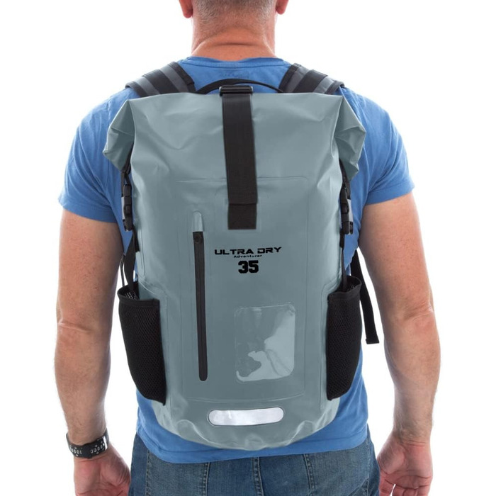Водонепроникний рюкзак Dry Bag преміум-класу 35/55L, мішок для телефону, ідеальний для водних видів спорту, походів, риболовлі та кемпінгу (сірий)