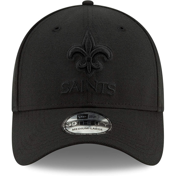 Кепка New Era NFL 39Thirty з логотипом команди Saints, чорна (M-L)