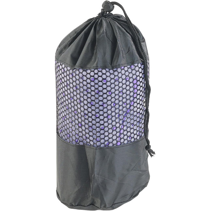 PEARL Sports Yogatuch: Рушник для йоги 2в1 з мікрофібри та підкладкою (фіолетовий)