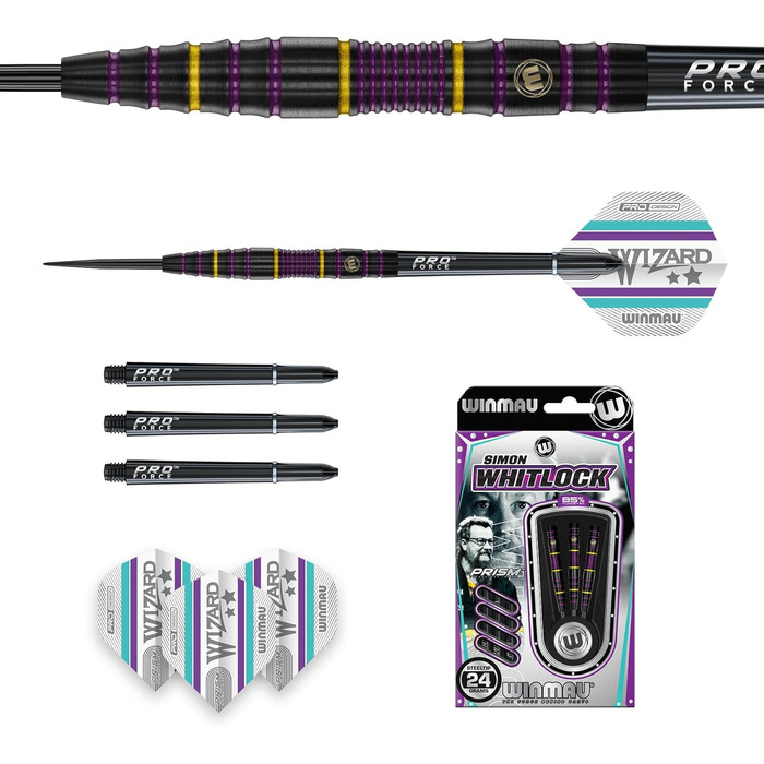 Дротики WINMAU Simon Whitlock 85% Pro-Series 24г з аксесуарами для професіоналів