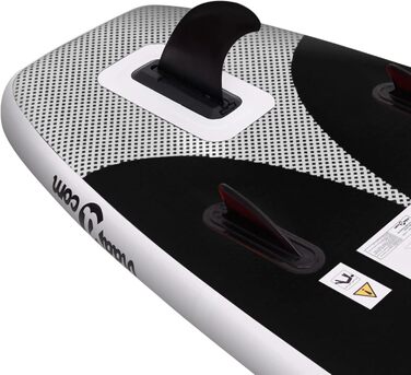 Надувна SUP-дошка ZEYUAN 330x76x10 см чорна з веслом, сидінням та аксесуарами для сапсерфінгу