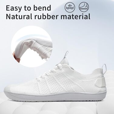 Шкарпетки-туфлі IceUnicorn для жінок та чоловіків, широкі, легкі, дихаючі, мінімалістичні, для активного відпочинку (43 EU, 555wei)