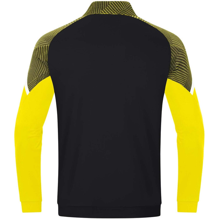 Чоловіча спортивна куртка JAKO Performance з поліестеру, чорна/антрацит (4XL, Black/Soft Yellow)