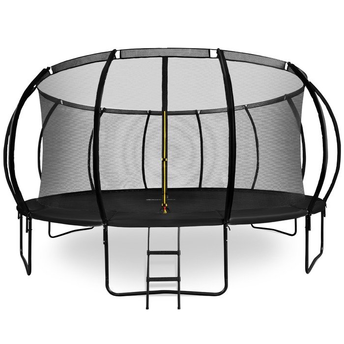 Садовий батут Hypermotion з сіткою та драбиною, 16ft (487 см), навантаження 150 кг, XXL