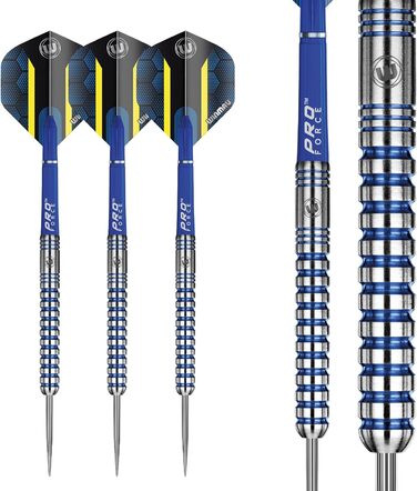 Професійний дартс-набір WINMAU Sub-Zero 24 г, стілтип, вольфрам, з оперенням і стрижнями