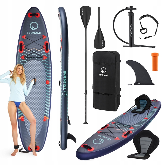 Надувна SUP-дошка TSUNAMI Wave T03 (350 см) з веслом та сидінням