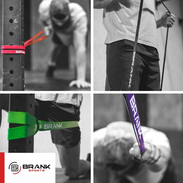 Еластична стрічка BRANK SPORTS для спорту, силових тренувань і фітнесу | Опірна стрічка для підтягувань, кросфіту та стріт воркауту