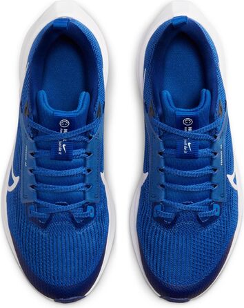 Дитячі кросівки Nike Air Zoom Pegasus 40 (Gs) для спорту, 36.5 EU, Game Royal White Deep Royal Blue