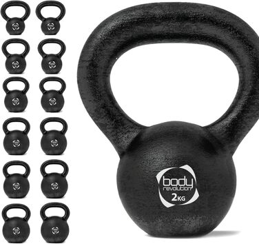 Чавунна гиря Body Revolution для силових тренувань, 2-28 кг