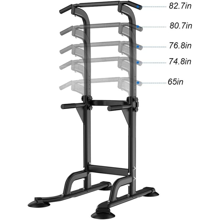 Станція для віджимань, підтягувань та силових тренувань Sogesfurniture Turm – чорна