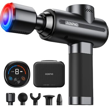 Масажер RENPHO Active Thermacool 2 з підігрівом та охолодженням, 5 швидкостей, 5 насадок, для м'язової терапії