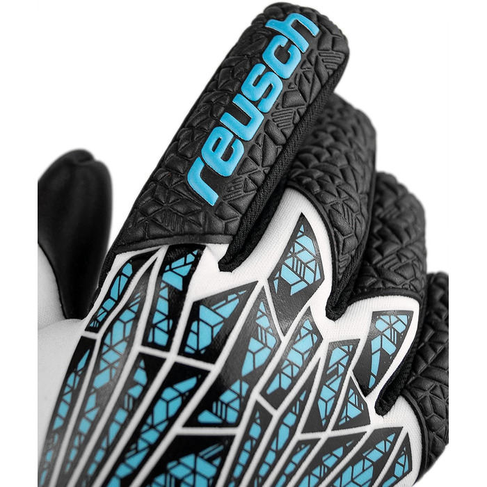 Воротарські рукавички Reusch GK1 Pro для дорослих, біло-сині, відмінний хват, внутрішній шов, розмір 10