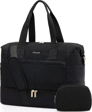 Сумка-мішок LOVEVOOK для подорожей, 52x38x25 см, 50 л (чорна) - для подорожей, клініки, пологового будинку, спорту