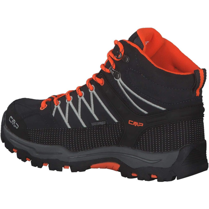 Дитячі трекінгові черевики CMP Rigel Mid Antracite-Flash Orange, розмір 40