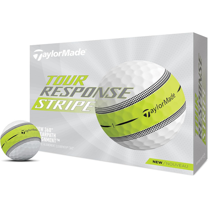 Гольф-м'яч TaylorMade Tour Response Stripe 2023, преміум