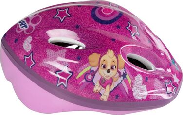 Дитячий велосипедний шолом TataWay Paw Patrol, регульований, фуксія, 52-56 см, пластик