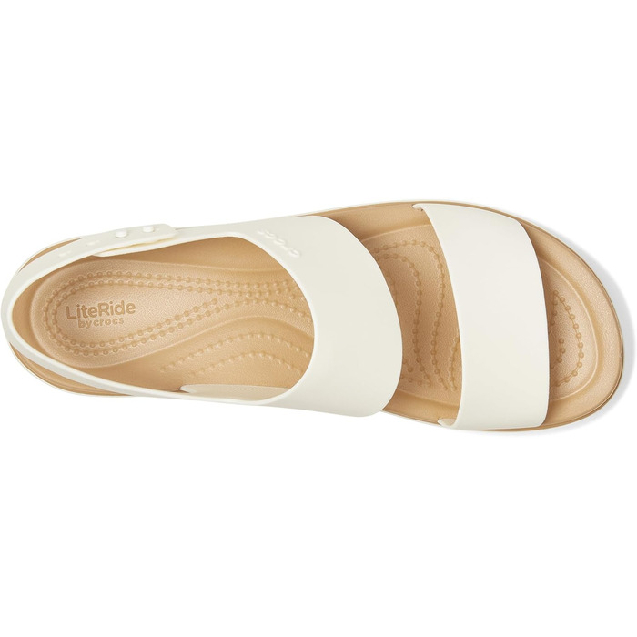 Чобочки Crocs Brooklyn Low Wedge для жінок (33/34 EU, Чорний Бежевий)