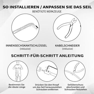 Стрибкове канат Hererope 3-в-1 з регульованою вагою, 360° обертання, ергономічна ручка, сірий