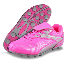 Футбольні бутси Vizari Striker JR FG для дітей - шипована підошва, для хлопчиків та дівчаток (28 EU, Рожево-срібні)