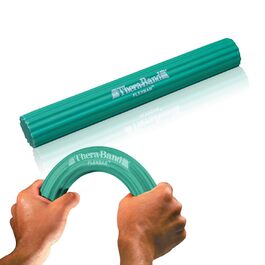 Тренувальний еспандер TheraBand FlexBar, гнучкий стік для реабілітації та зміцнення м'язів передпліччя та кисті, середній рівень опору, зелений, універсальний розмір