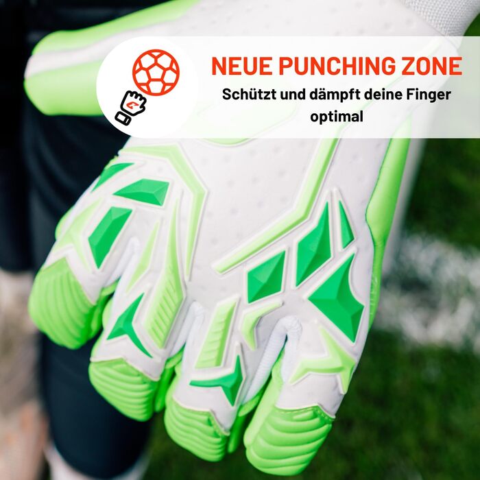 Воротарські рукавички CATCH&KEEP Profi для дорослих: максимальне зчеплення, преміум-модель, футбол, Octopus Grip