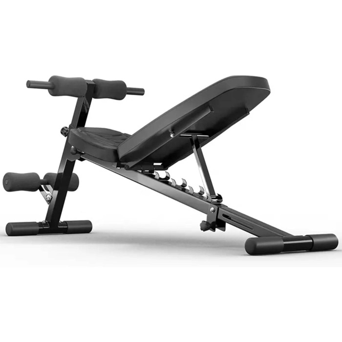 Універсальна складана лавка Technofit для тренувань, регульована спинка, лавка для жиму, для дому, антиковзні ніжки, з бенч-керлером