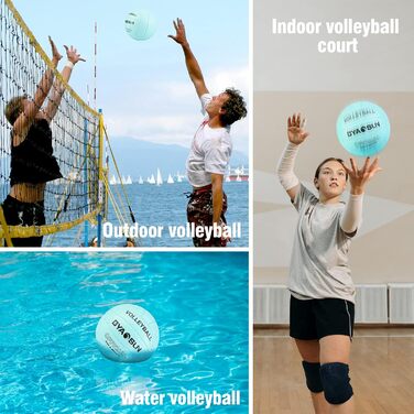 Волейбольний м'яч BYAOSUN для пляжу та залу, розмір 5, синій