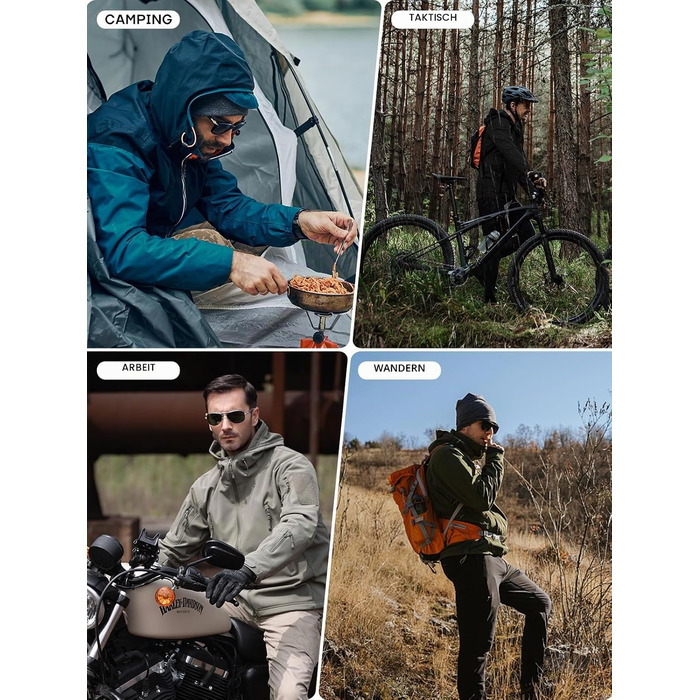 Чоловіча зимова тактична куртка FREE SODIER: водонепроникна вітрівка Softshell з флісовою підкладкою та капюшоном для полювання та outdoor, темно-синя, розмір S