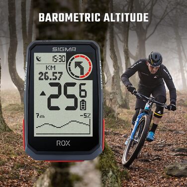 Велокомп'ютер SIGMA SPORT ROX 4.0 Чорний, бездротовий, GPS-навігація, висотомір, тримач у комплекті
