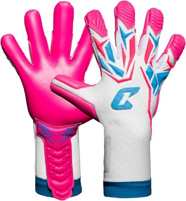 Воротарські рукавички CATCH&KEEP Profi для дорослих - максимальне зчеплення - преміум модель - футбол - Octopus Grip (ViVor Wild Pink, 12)
