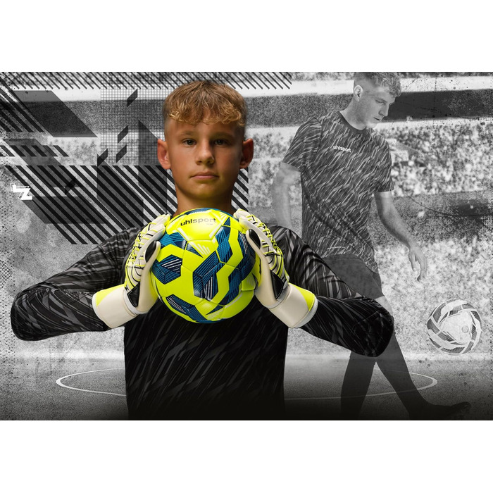 М'яч для футболу Uhlsport Player (5 шт. в упаковці, жовто-морський-блакитний)