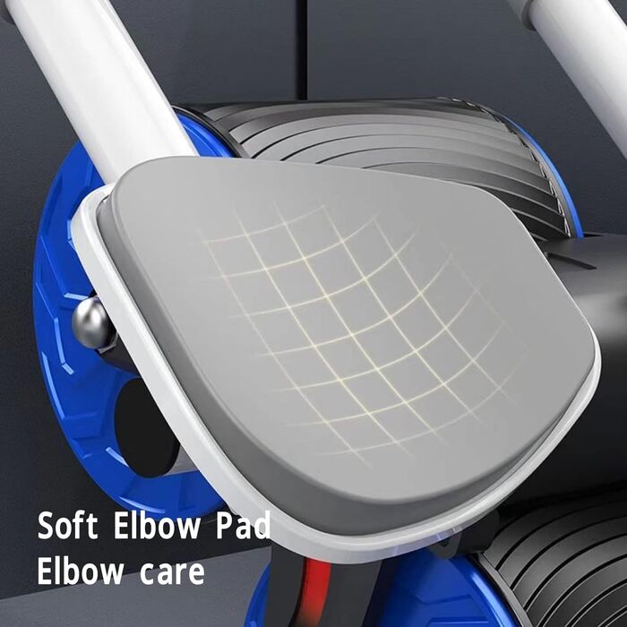 Автоматичний відскочний ролик для пресу Asixxsix з підставкою для ліктів, синій