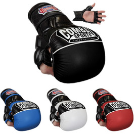 Боксерські рукавички Combat Sports Max Strike для MMA, муай-тай, кікбоксингу, чорного кольору. Рукавички з відкритою долонею, без пальців, для чоловіків та жінок.