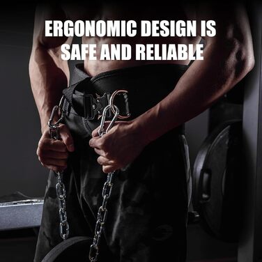 Пояс для тренувань ManueKlear: важкий пояс для фітнесу, пауерліфтингу, кроссфіту, чорний. Підходить для чоловіків та жінок.