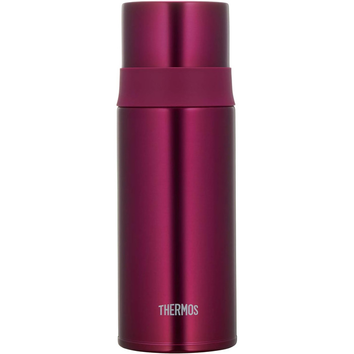 Термос-пляшка Thermos FFM-351 з нержавіючої сталі, 350 мл, вузька, бордова
