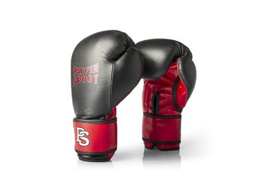 Боксерські рукавички PAFFEN SPORT Allround Eco для тренувань та спарингу, чорно-червоні, 14oz