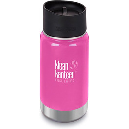 Термобутилка Klean Kanteen Wide з вакуумною ізоляцією та кришкою Cafe Cap 2.0, 500 мл, колір Wild Orchid