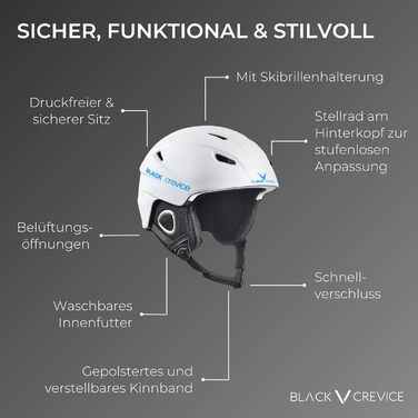 Лижний шолом Black Crevice Kitzbühel, полікарбонат, унісекс, вентиляція, розмір регулюється