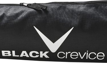 Чохол для лиж Black Crevice Nordic 210 см, міцний 600D/PVC, для 1 пари, подвійна блискавка, ремінь, чорний/срібний