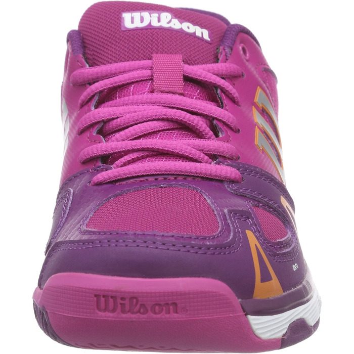 Тенісні кросівки Wilson RUSH PRO Unisex для дітей, 39 EU, кольори Fiesta Pink, Wilson Dark Plumberry, Clementin