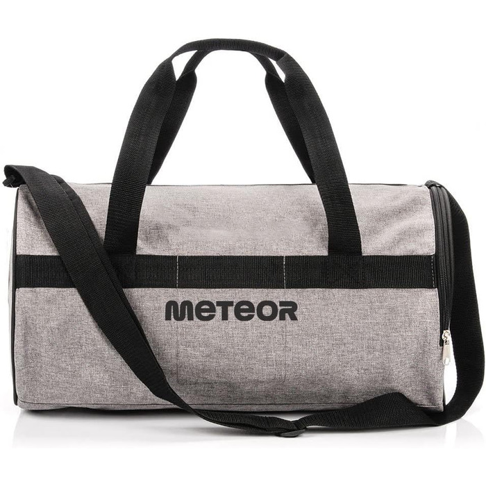 Дитяча спортивна сумка meteor 25 л, кругла, для спортзалу, плавання, подорожей, чоловіків, жінок, дітей, сіро-чорна