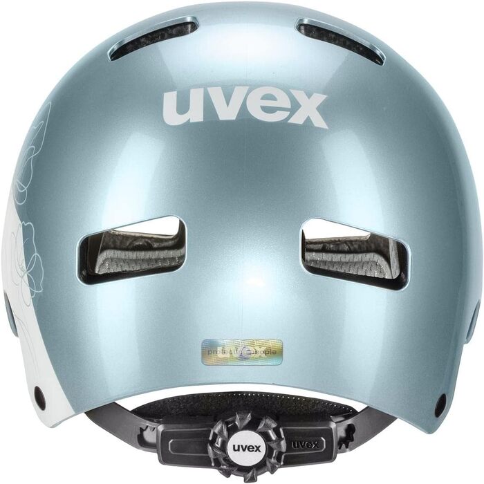 Дитячий велосипедний шолом Uvex Kid 3, білий, розмір 55-58 см, індивідуальне регулювання, посилена вентиляція