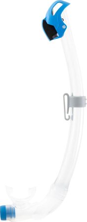 Маска для снорклінгу Cressi Estrella + трубка Seal Dry, прозора/світло-блакитна, універсальний розмір (комбінований набір)