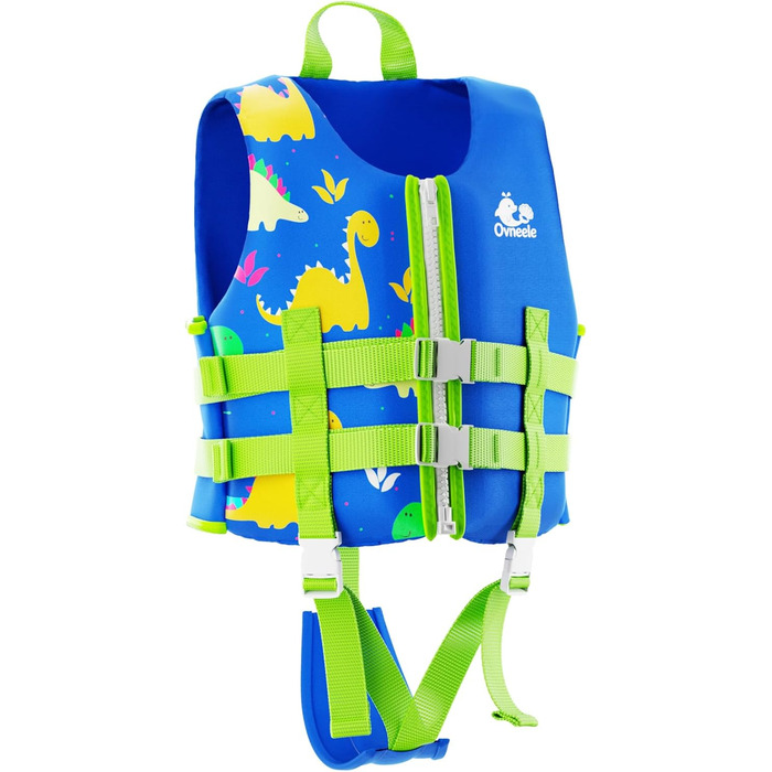 Дитячий рятувальний жилет Kinder Float Jacket (S, 15-19 кг, 2-3 роки, синій) - Неопреновий жилет для плавання та навчання