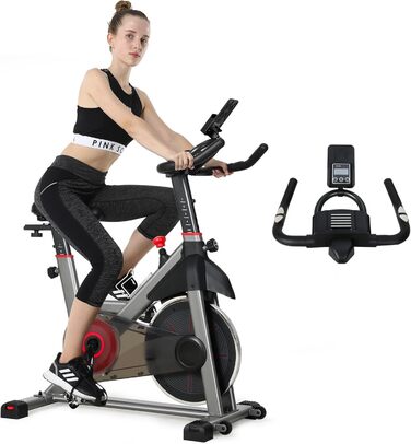 Велотренажер Heimtrainer S100 з регульованим опором, LED-дисплеєм, датчиком пульсу та тримачем для смартфона/планшета