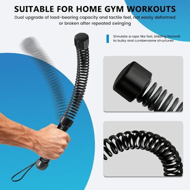 Битва мотузок: тренажер для дому без шуму, для жінок та початківців, для загальної фізичної підготовки