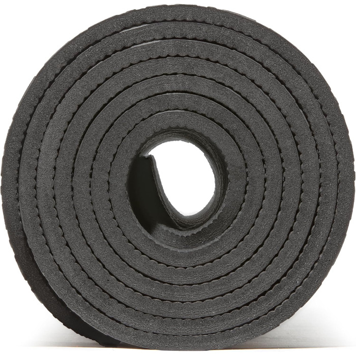 Йога-килимок Adidas 6 мм, протиковзкий, з перероблених матеріалів, без ПВХ (176 x 61 см), чорний