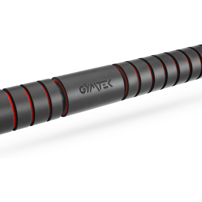 Климмувальна стійка Gymtek для дверного прорізу 70-100 см - для дому, фітнесу, силових тренувань (червона)