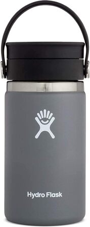 Термокружка HYDRO FLASK 354 мл, вакуумна, нержавіюча сталь, кришка Flex Sip, герметична, для кави, широка горловина, колір Stone