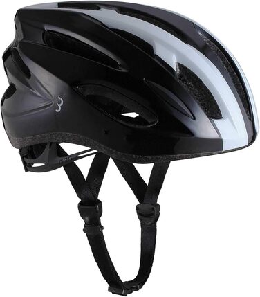 Велосипедний шолом BBB Condor для дорослих, знімний козирок, сітка від комах, MTB і шосе, чорний/білий, розмір M (54-58 см)